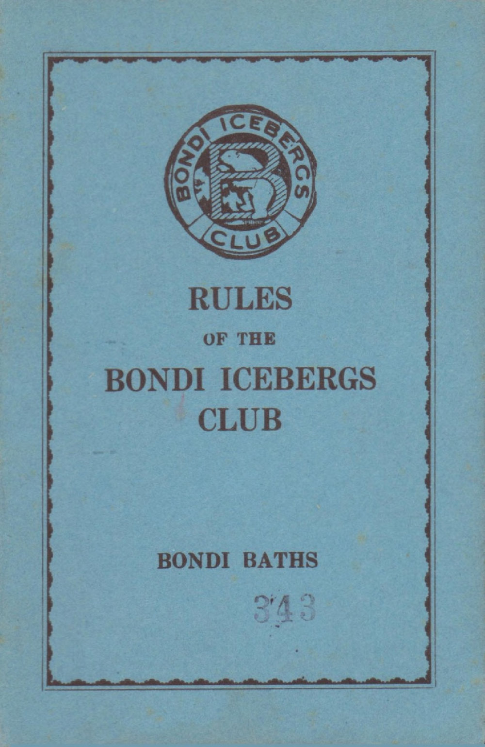 BIC Swim Rules 1944