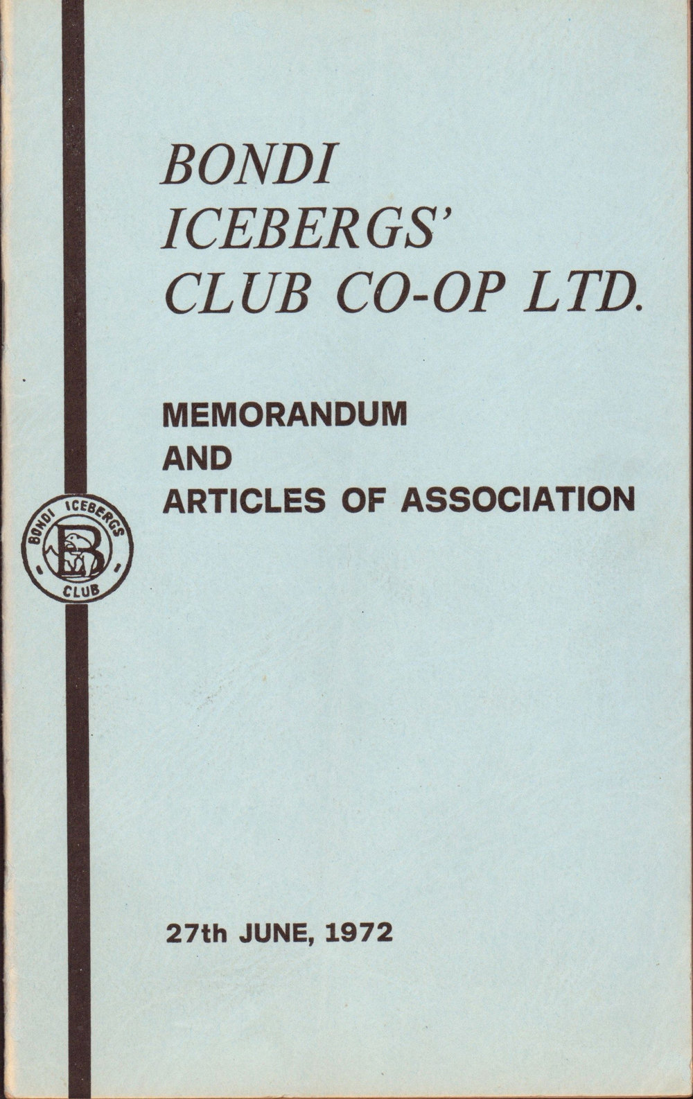 BIC Memorandum and Articles of Association 1972