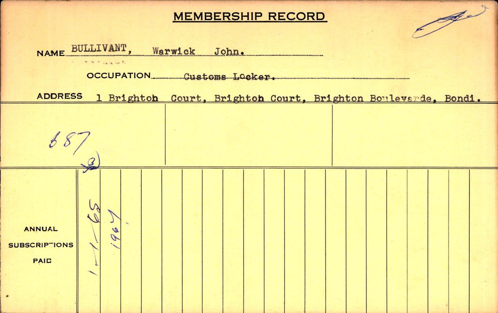 Members Records 1960-1967