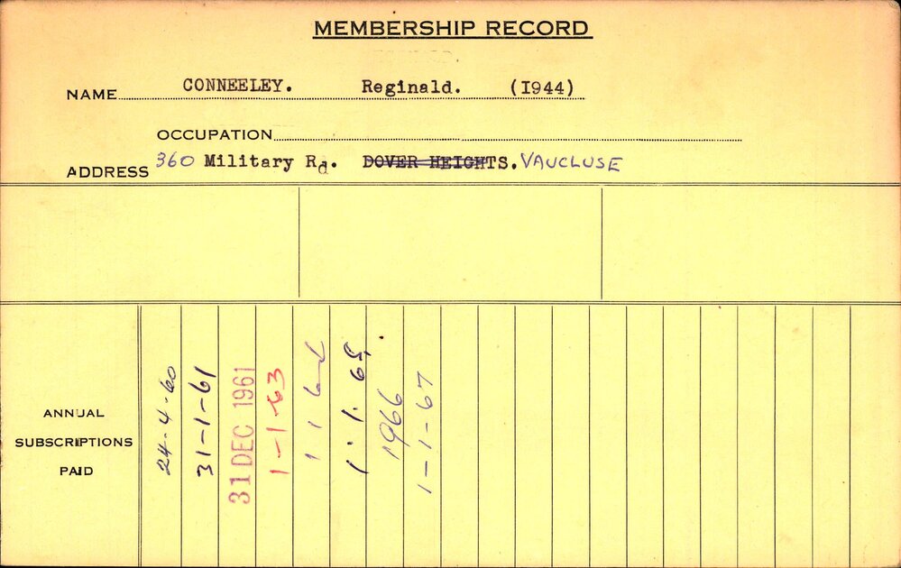 Members Records 1960-1967