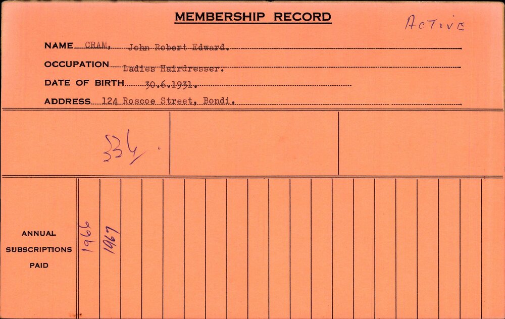 Members Records 1960-1967