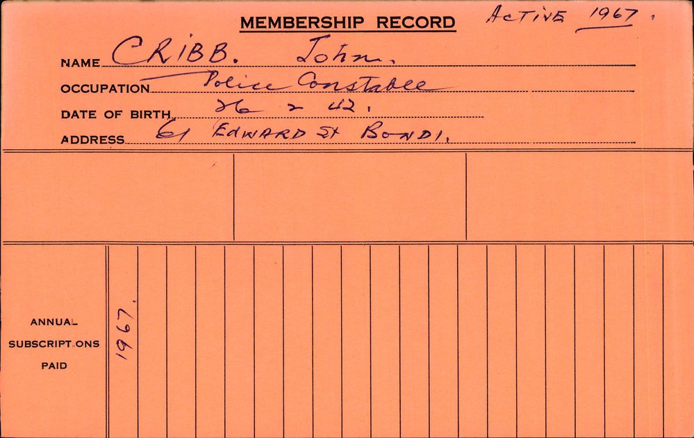 Members Records 1960-1967