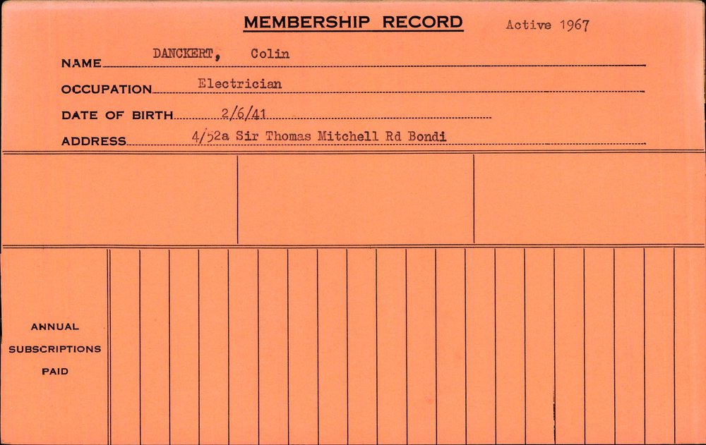 Members Records 1960-1967