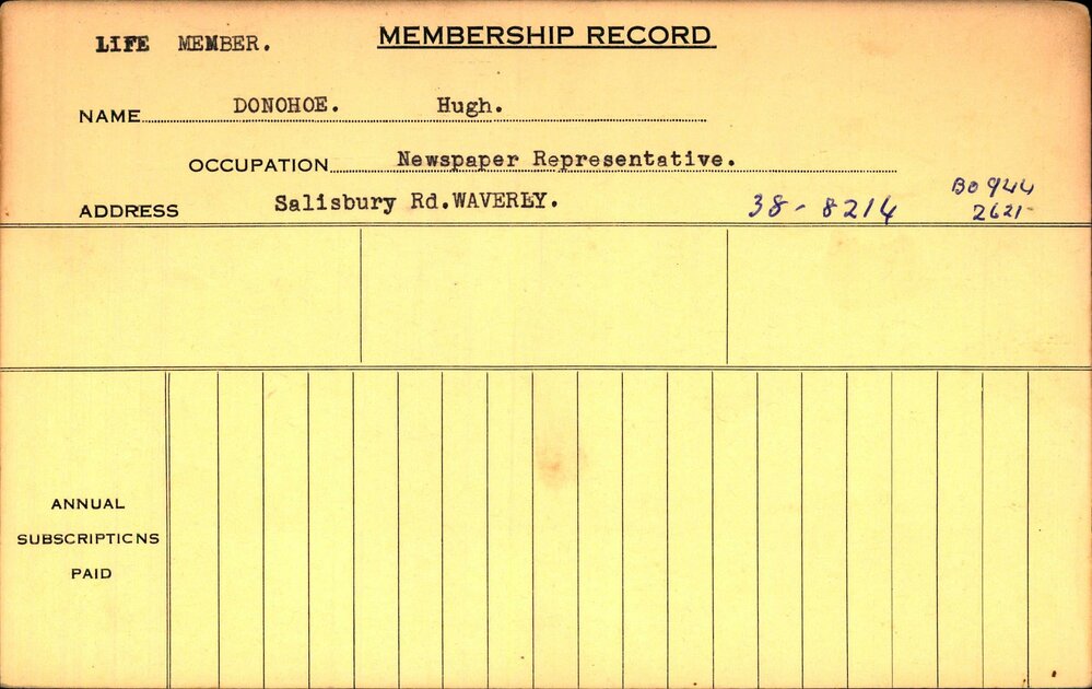 Members Records 1960-1967