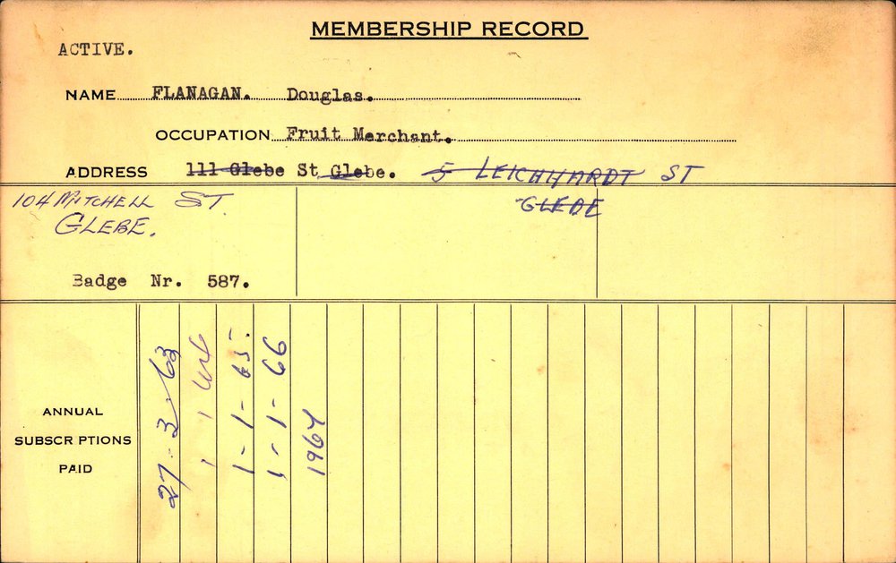 Members Records 1960-1967