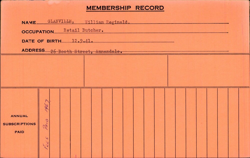 Members Records 1960-1967