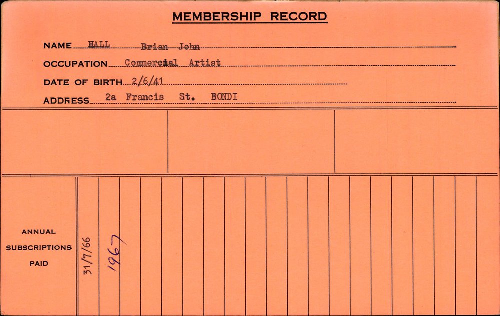 Members Records 1960-1967