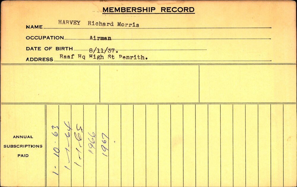 Members Records 1960-1967