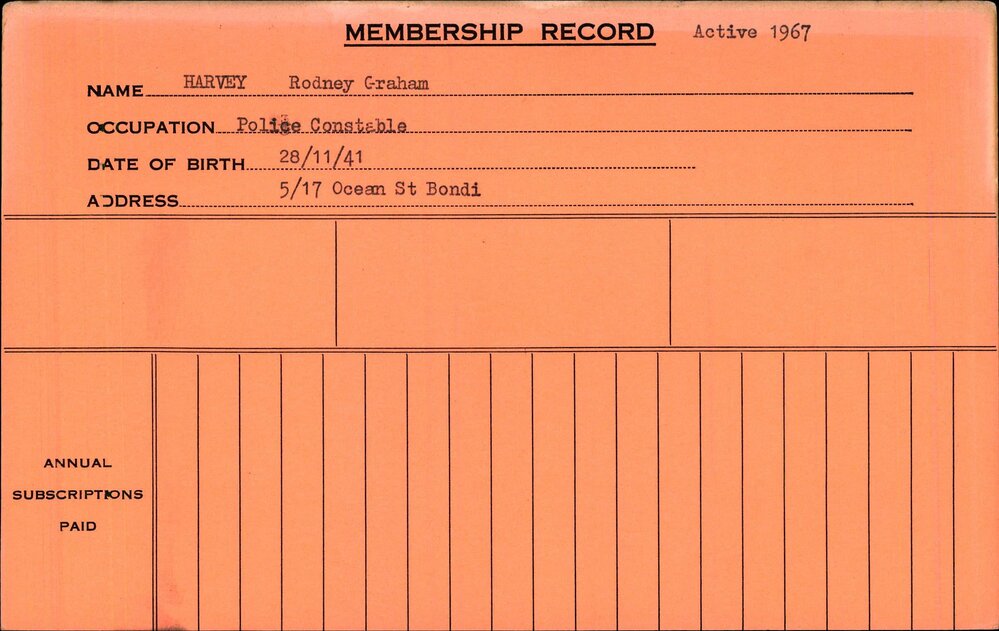 Members Records 1960-1967