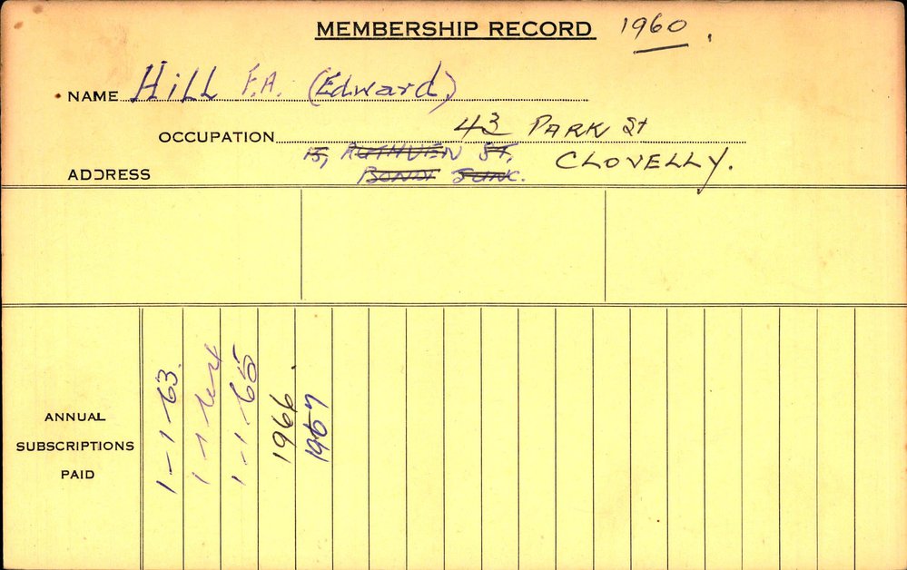 Members Records 1960-1967
