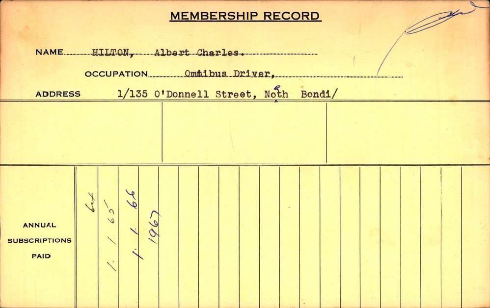 Members Records 1960-1967