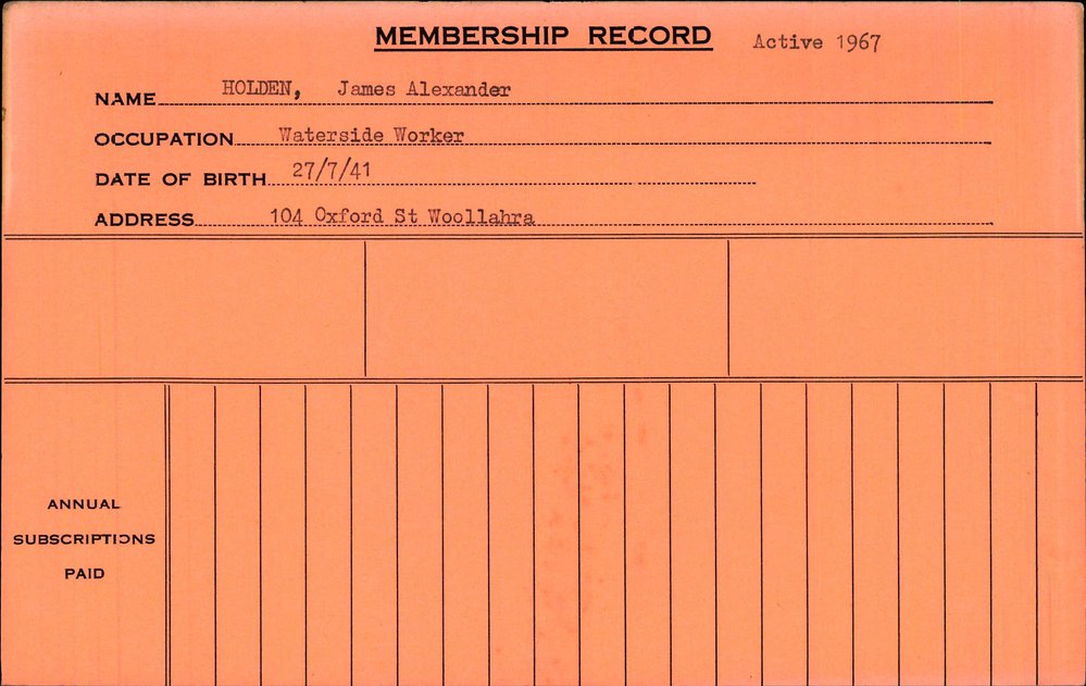 Members Records 1960-1967