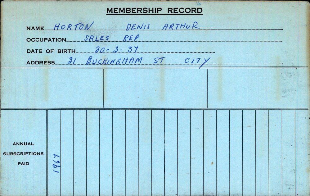 Members Records 1960-1967