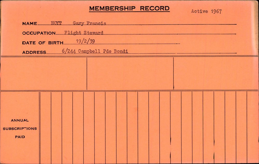 Members Records 1960-1967