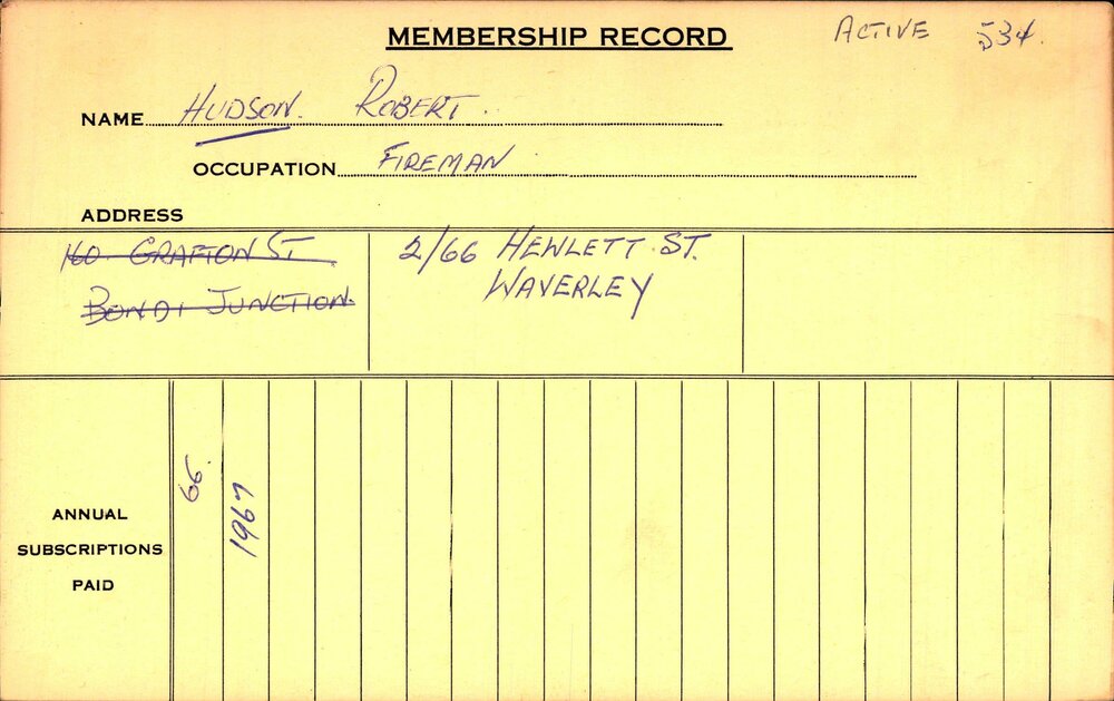 Members Records 1960-1967