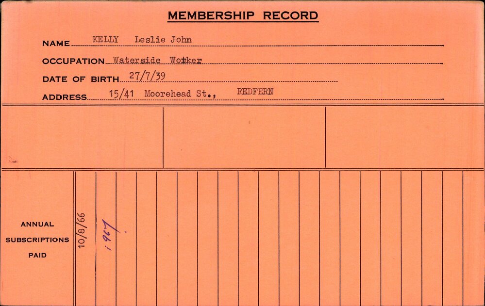 Members Records 1960-1967