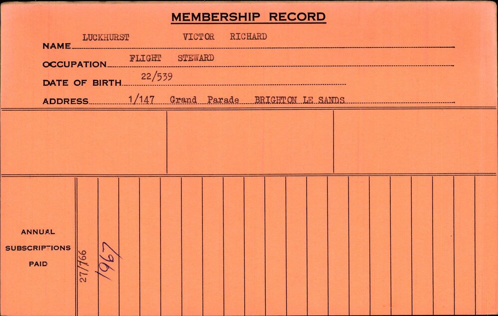 Members Records 1960-1967