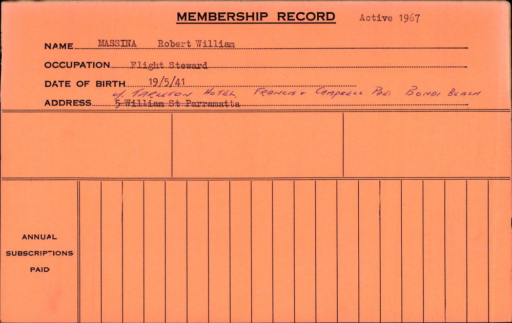 Members Records 1960-1967