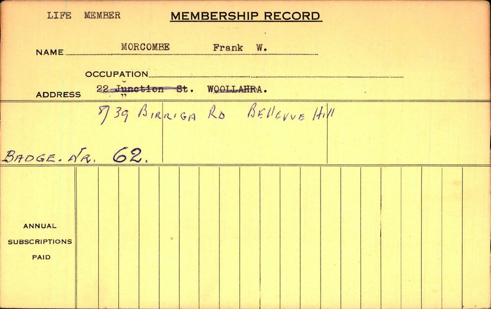 Members Records 1960-1967