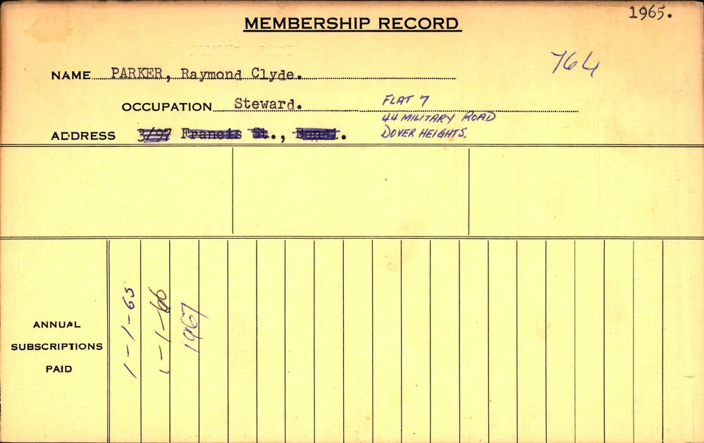 Members Records 1960-1967