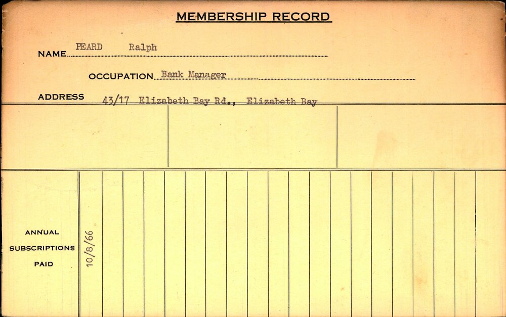 Members Records 1960-1967