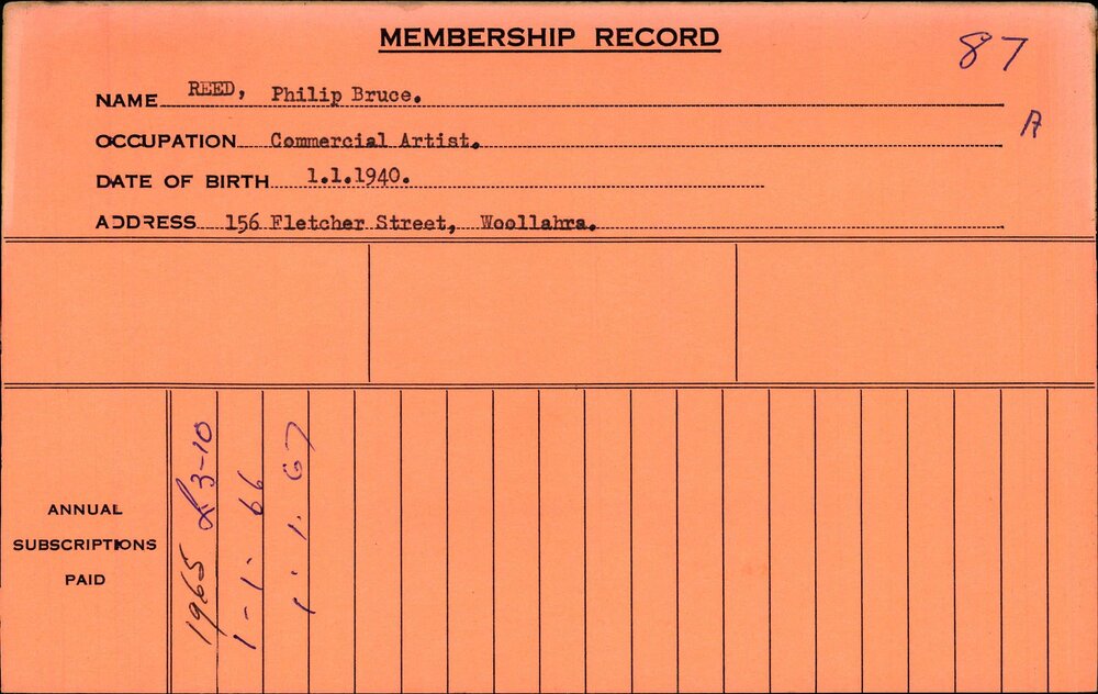 Members Records 1960-1967