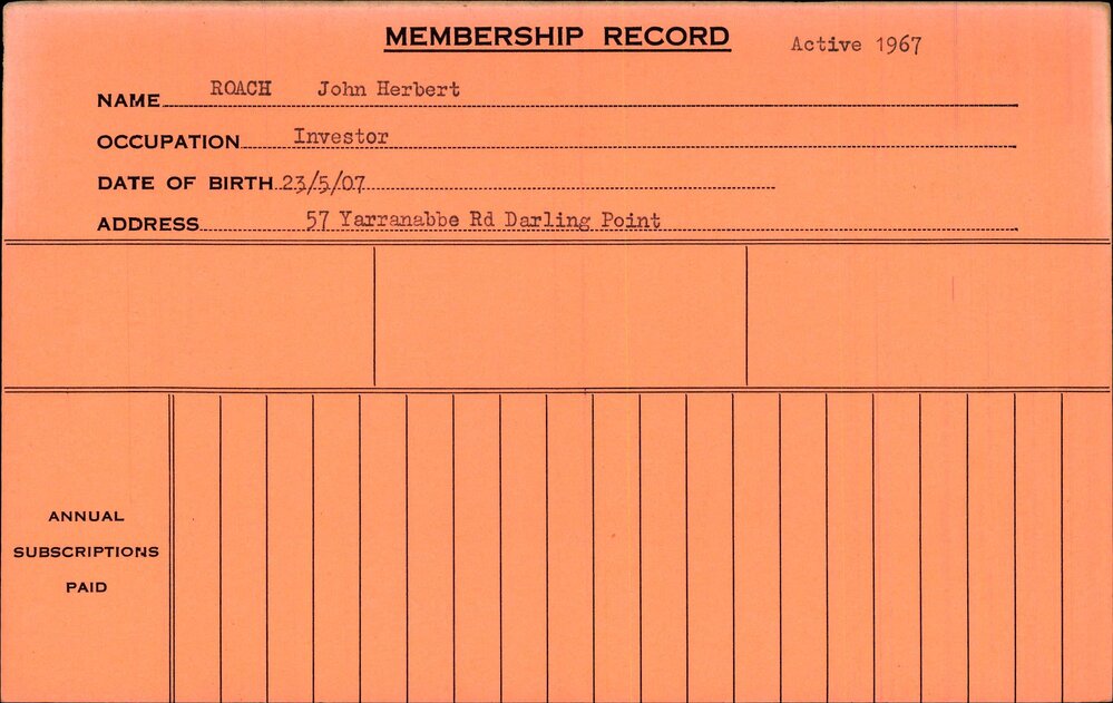 Members Records 1960-1967