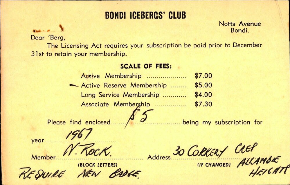 Members Records 1960-1967