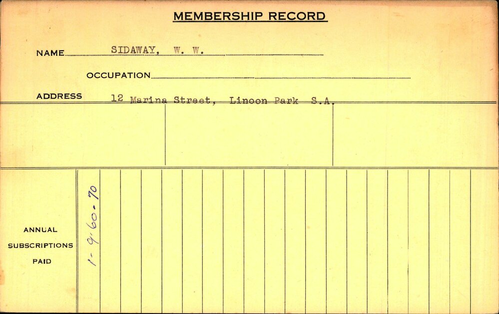 Members Records 1960-1967
