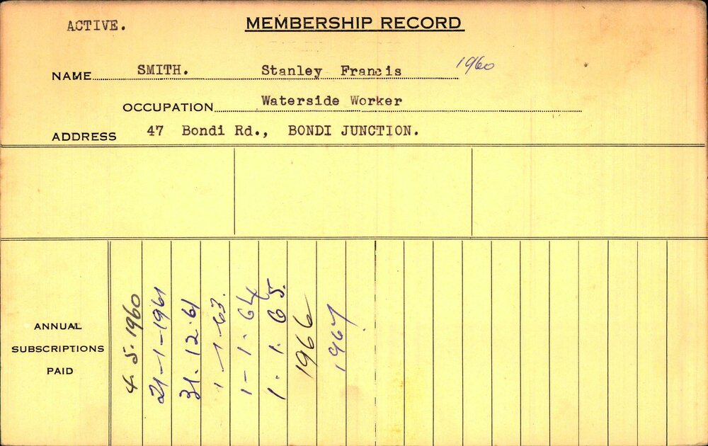 Members Records 1960-1967