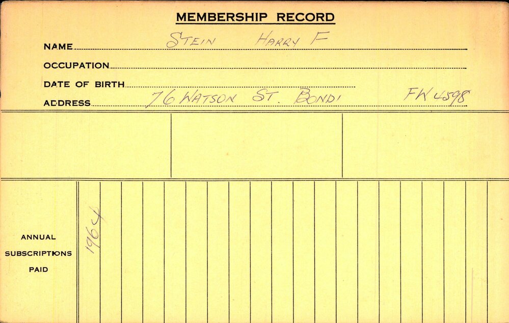 Members Records 1960-1967