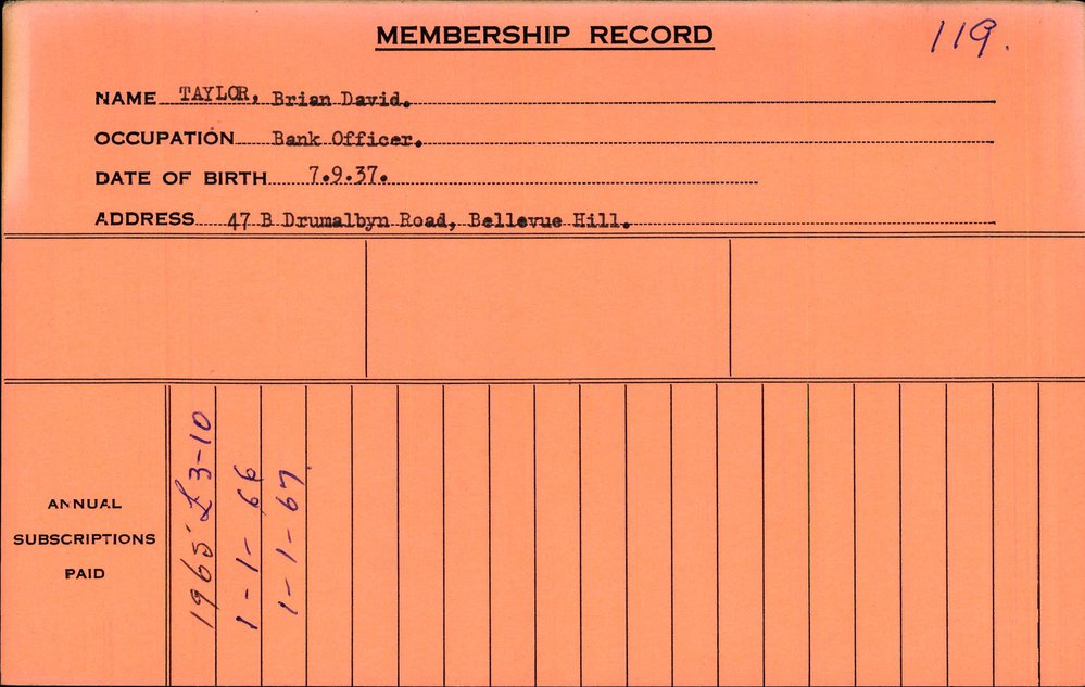 Members Records 1960-1967