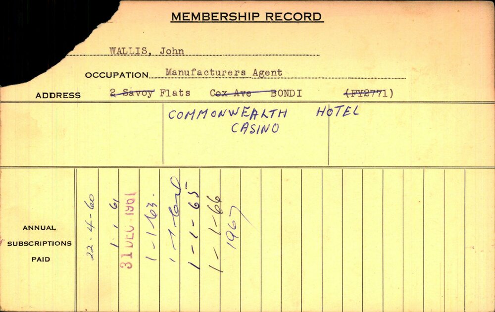 Members Records 1960-1967