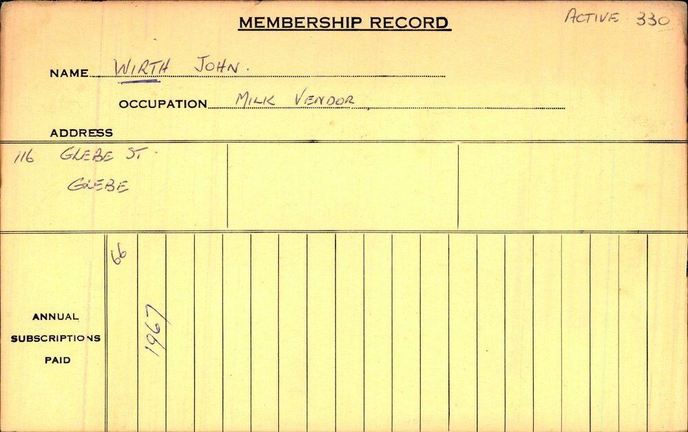 Members Records 1960-1967
