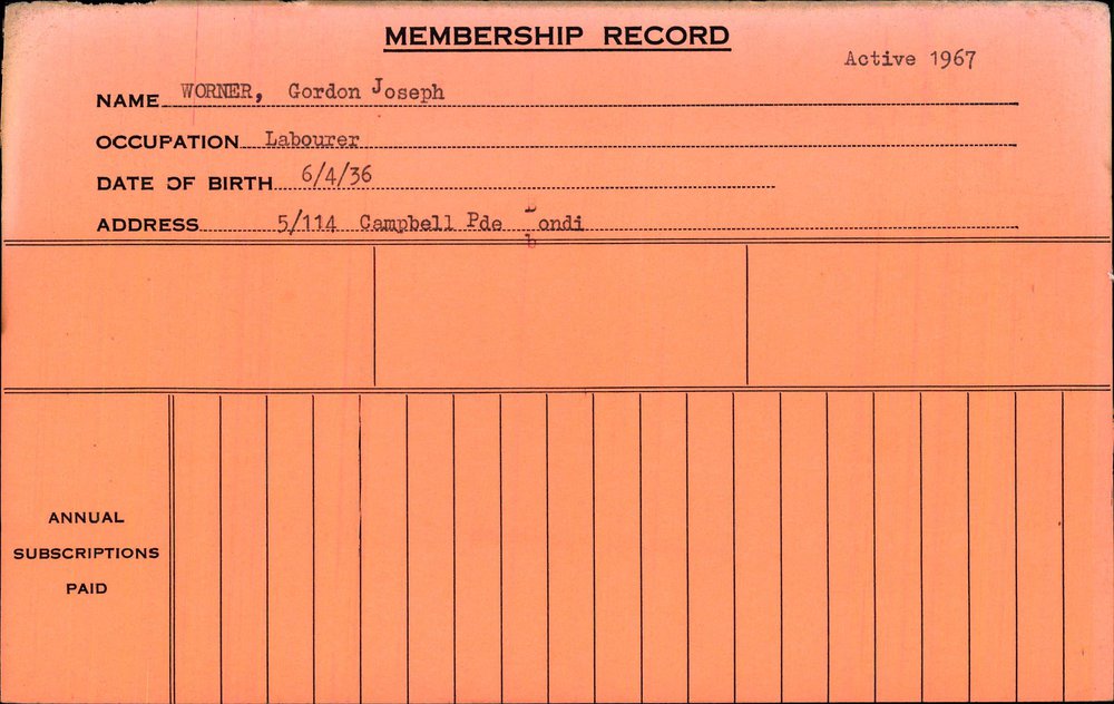 Members Records 1960-1967