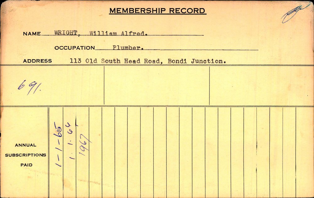 Members Records 1960-1967