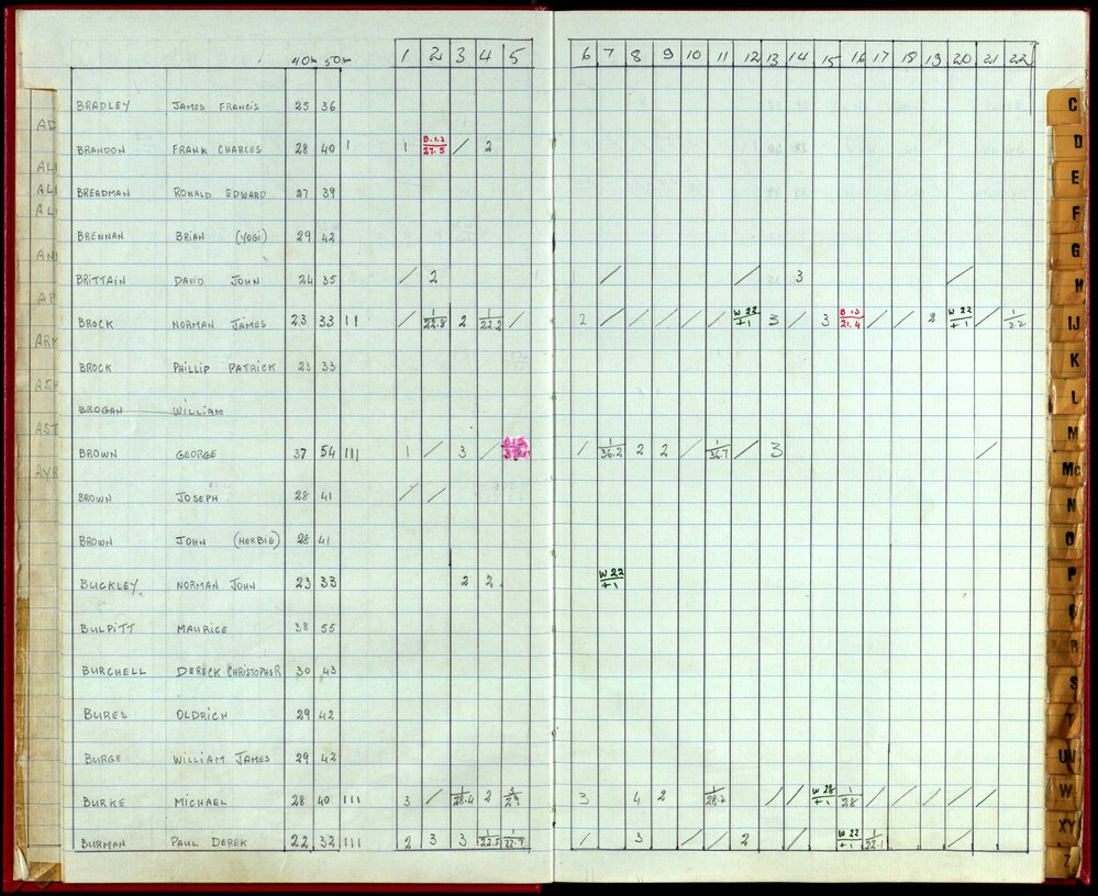 Seasons Handicap Records 1985