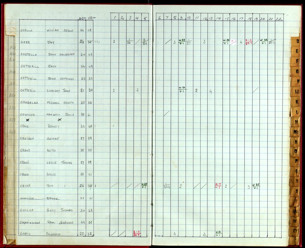Seasons Handicap Records 1985