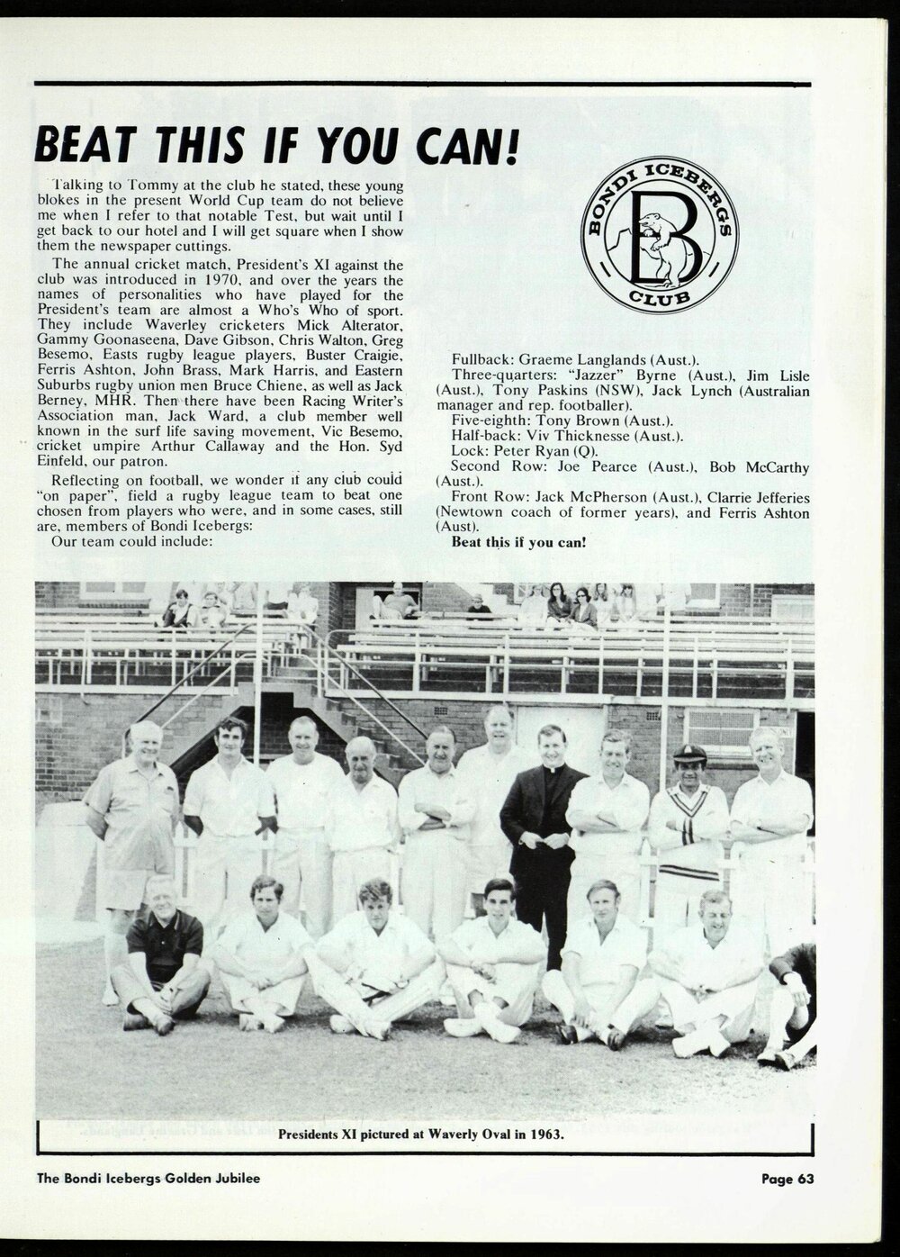 Golden Jubilee Booklet 1929-79