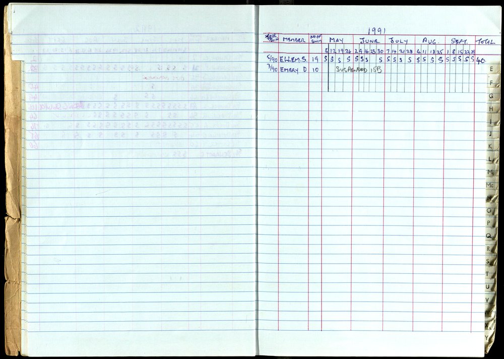 Seasons Records 1989-91