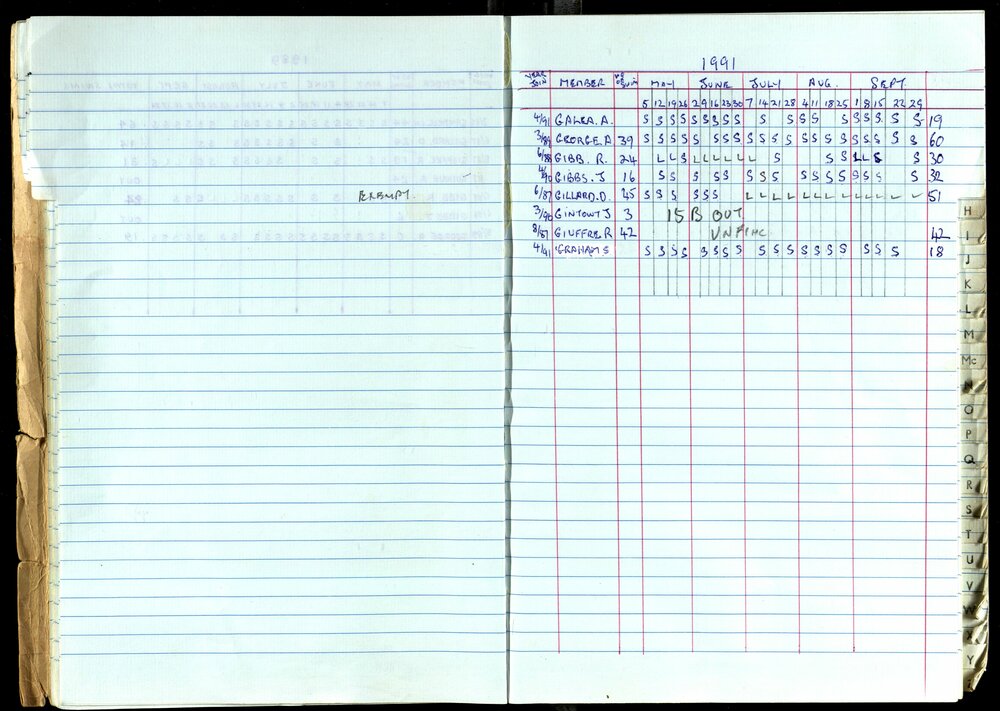 Seasons Records 1989-91