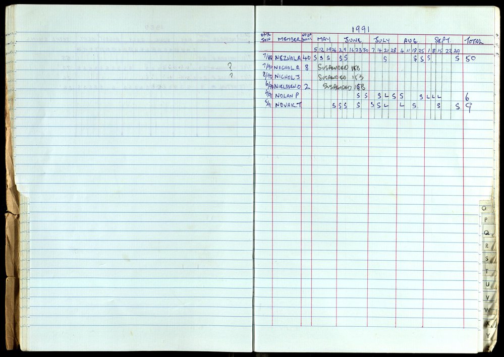Seasons Records 1989-91