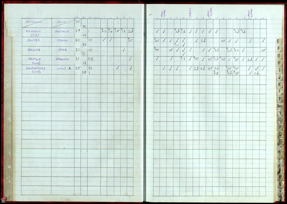 BIC Handicap Book 1999