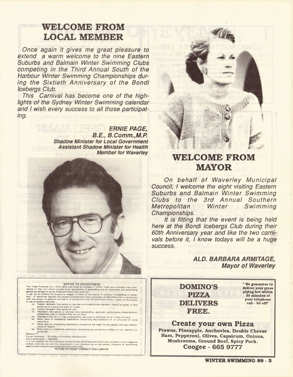 Southern Metropolitan Program 1989