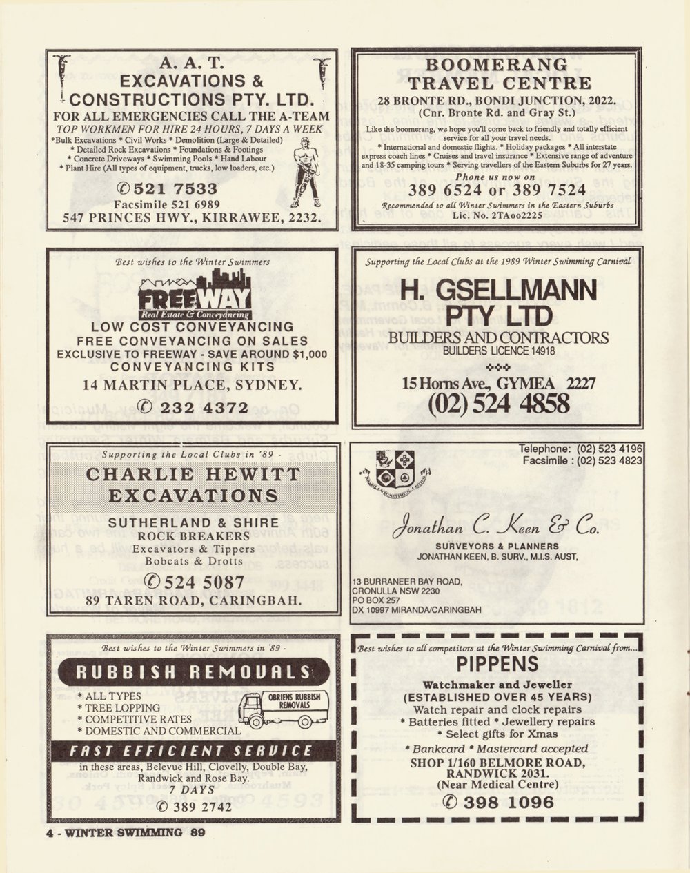 Southern Metropolitan Program 1989