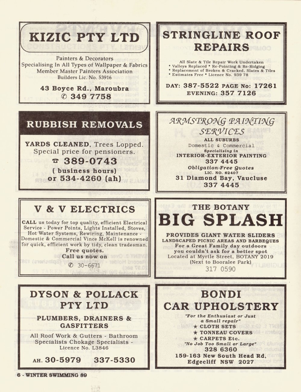 Southern Metropolitan Program 1989