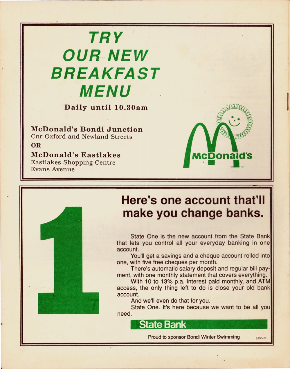 Southern Metropolitan Program 1989
