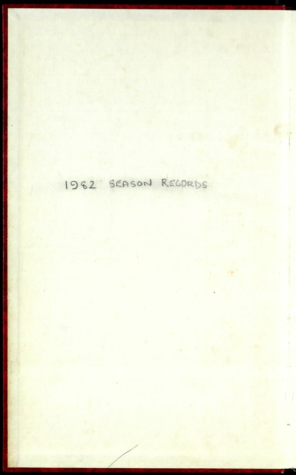 BIC Season Swim Records 1982