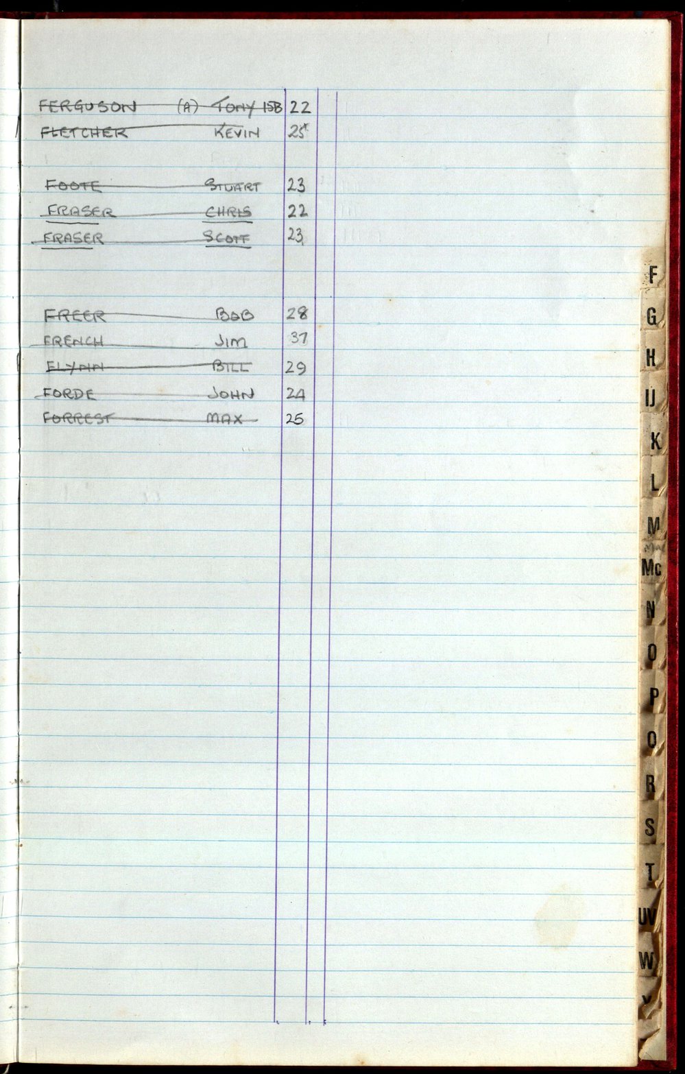 BIC Season Swim Records 1982