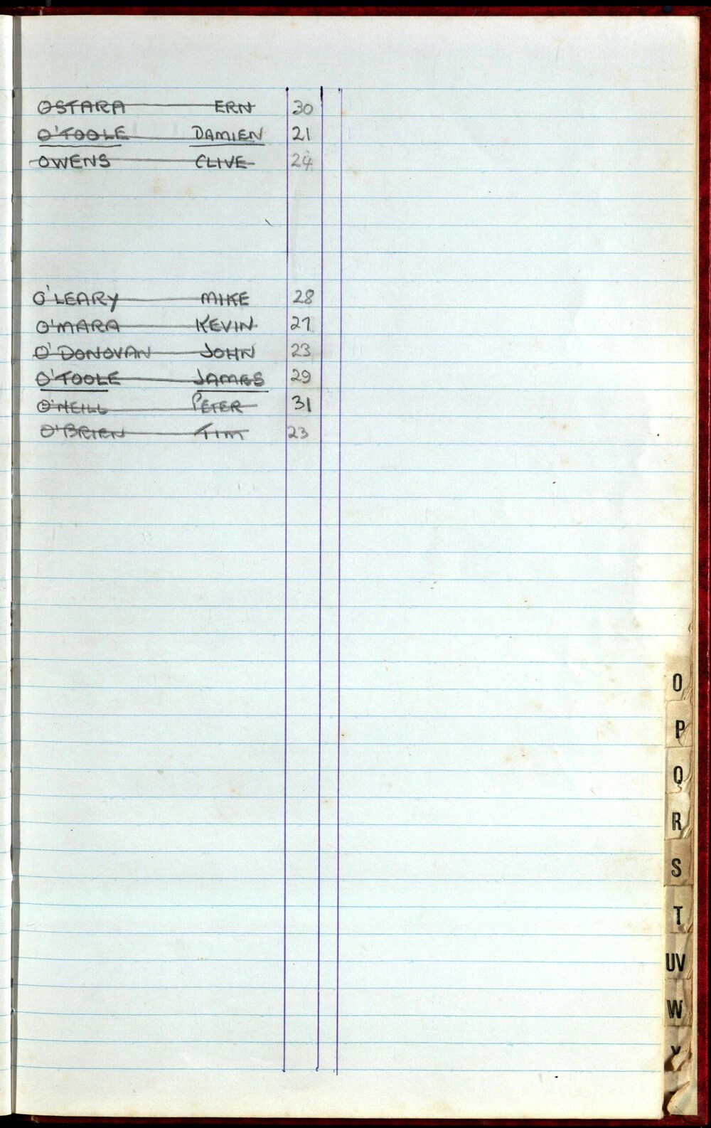 BIC Season Swim Records 1982
